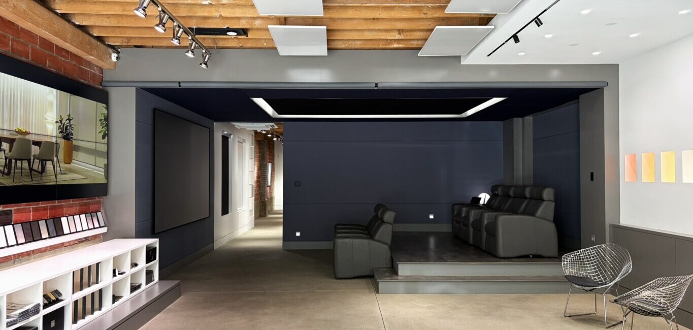 Pure Image smart home showroom in Yaletown, Vancouver, featuring Crestron, Lutron and premium audio on display