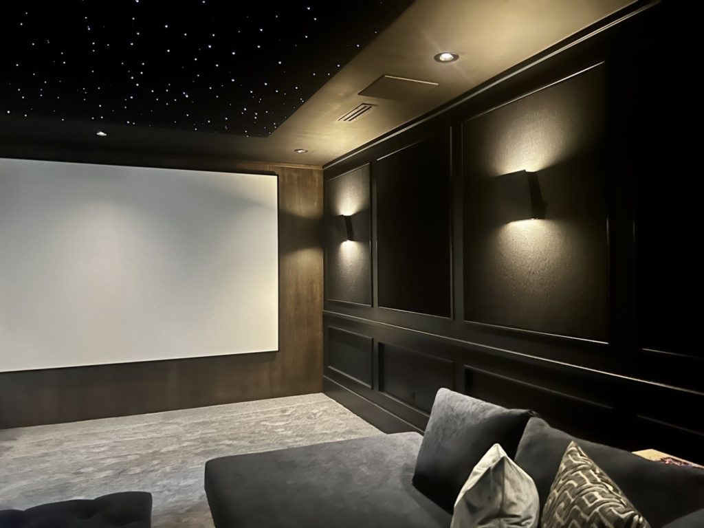 Luxury home cinema in Vancouver