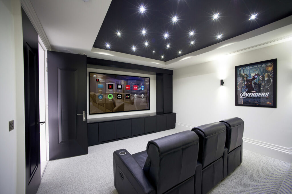 Custom-built home theatre with Control 4 Smart Home system Pure Image Vancouver, Whistler and Victoria