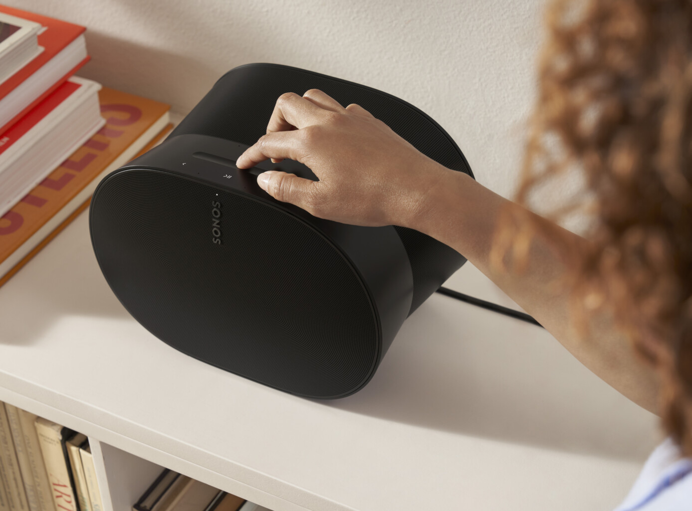 Sonos Era 300 speaker, delivering immersive 3D sound with Dolby Atmos support for an exceptional home audio experience