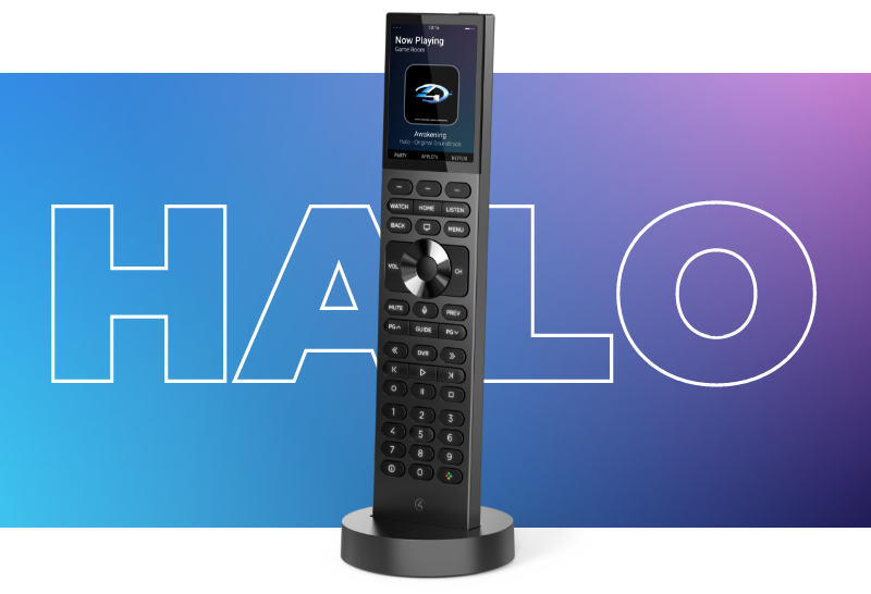 Control4 Halo remote control for intuitive smart home and entertainment system management