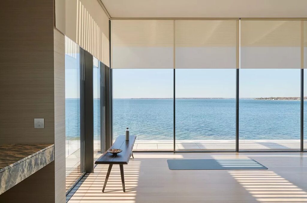 Lutron Roller Shades offer sleek, modern window treatments with advanced control, providing optimal light filtering, privacy, and energy efficiency, all while seamlessly integrating into any smart home system.