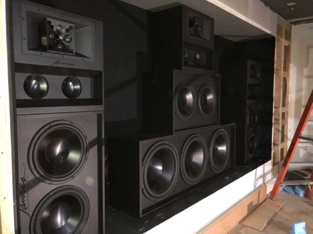 A James Loudspeaker home theatre installation in Whistler