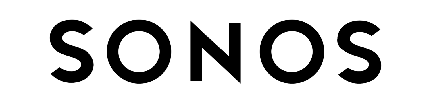 Sonos logo — Pure Image proudly works with Sonos, a pioneer in premium wireless multi-room audio systems, offering immersive sound experiences and smart home integration.