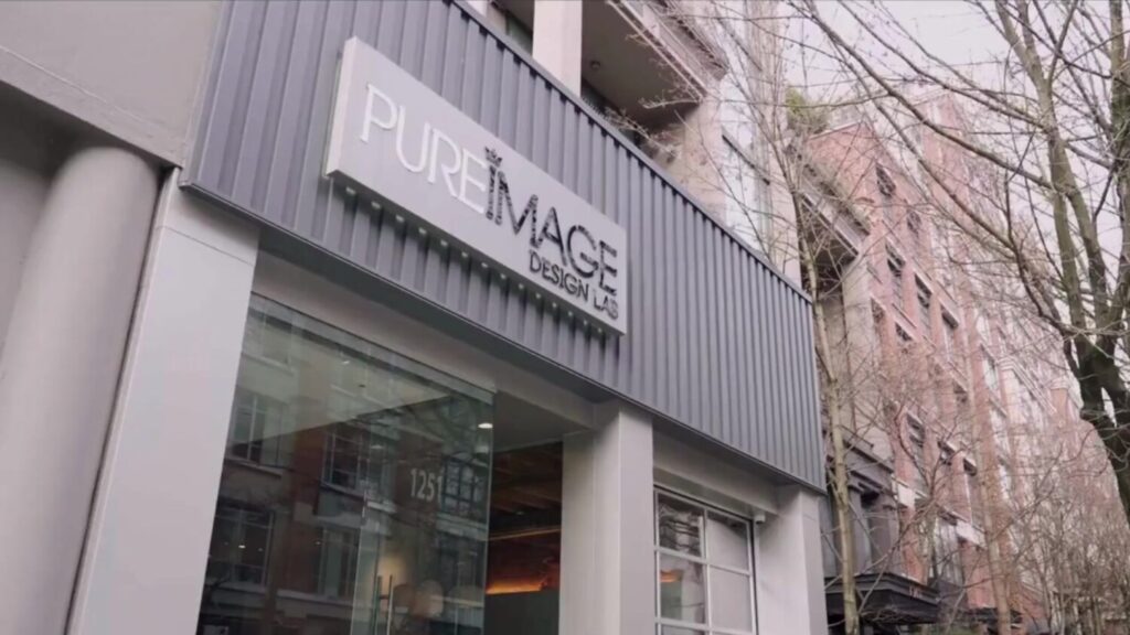 Pure Image Technology showroom in Yaletown, Vancouver with luxury brands like Crestron, Lutron, Sonance, Wisdom, video walls, motorized shades and smart lighting showcasing what every luxury home needs.