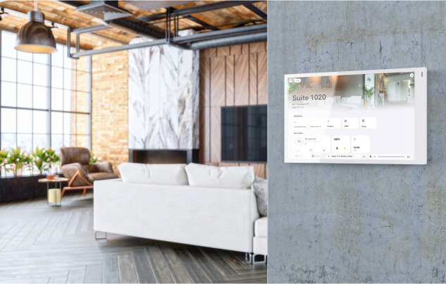 Crestron touchscreens give hotel guests effortless control over lighting, entertainment, and climate. The intuitive interface makes it easy to adjust settings in seconds, whether creating a relaxing evening ambiance or preparing a meeting space.