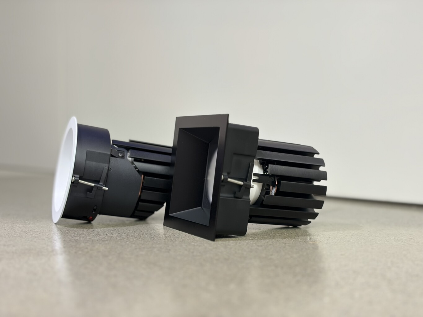 Ketra D2R small-aperture downlight in the Pure Image showroom